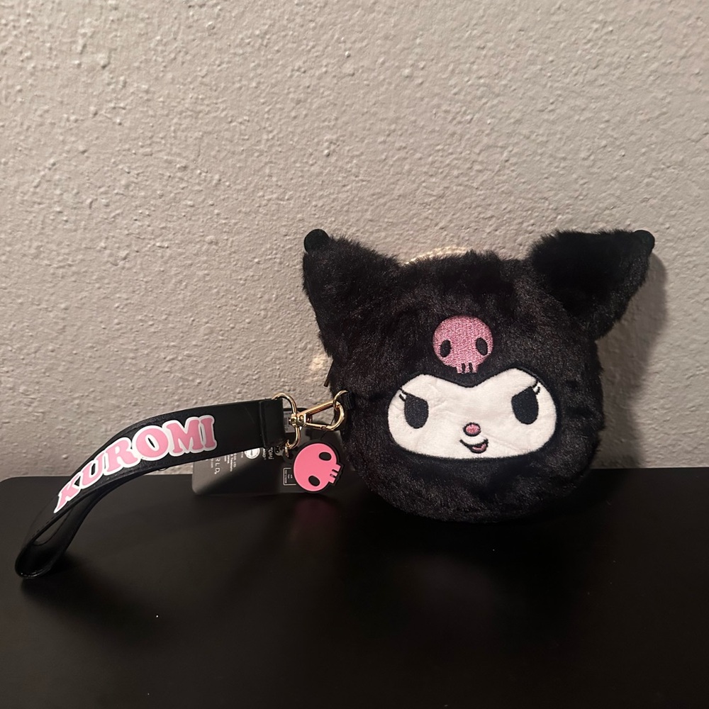 Kuromi Black Plush Coin Purse